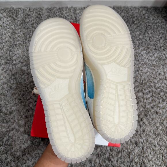 NIB Dunk Low Pale Ivory and Baltic Blue sz 9.5 - Picture 8 of 8